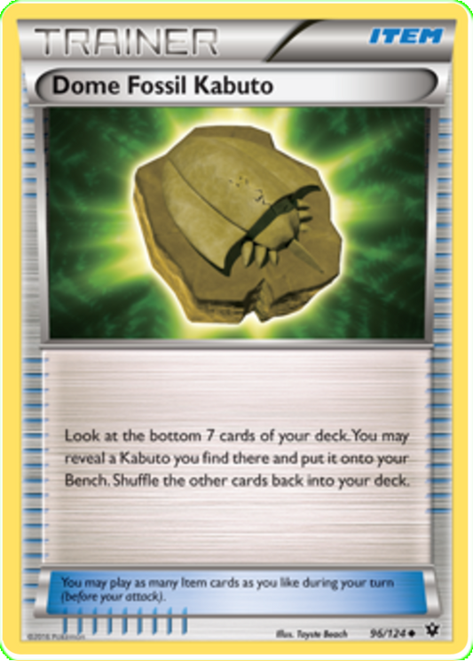 XY Fates Collide 096  Dome Fossil Kabuto