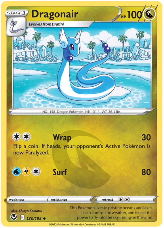 Sword and Shield Silver Tempest 130  Dragonair