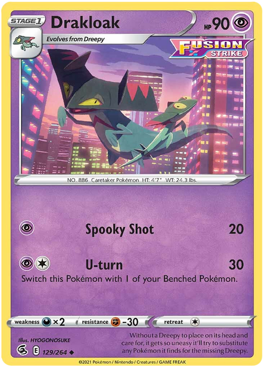 Sword and Shield Fusion Strike 129  Drakloak