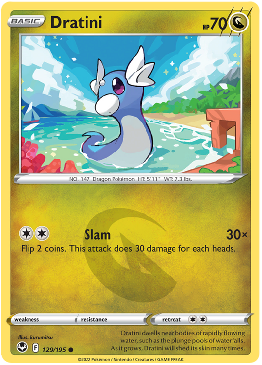Sword and Shield Silver Tempest 129  Dratini