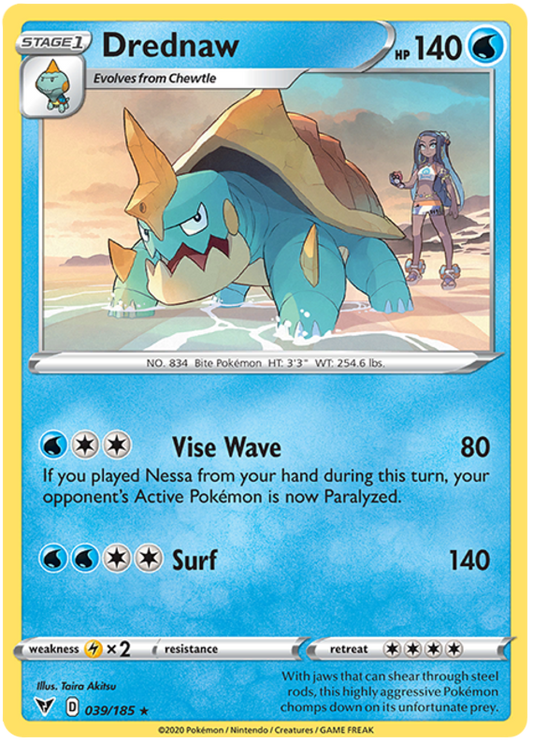 Sword and Shield Vivid Voltage 039  Drednaw
