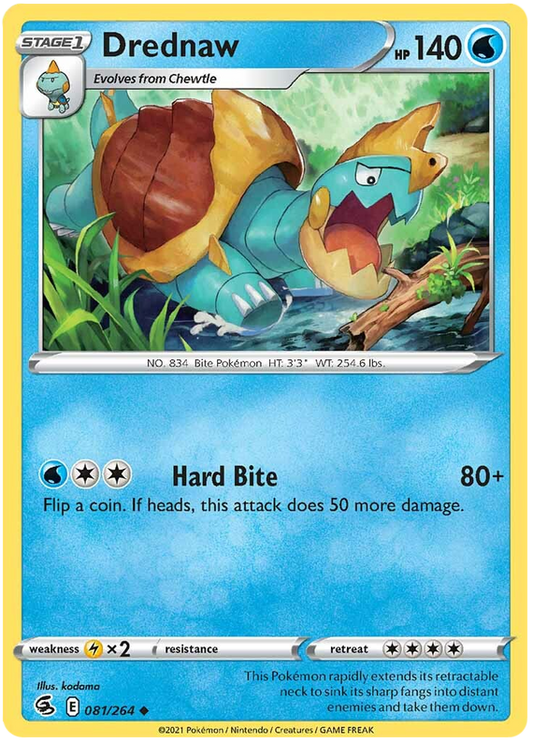 Sword and Shield Fusion Strike 081  Drednaw