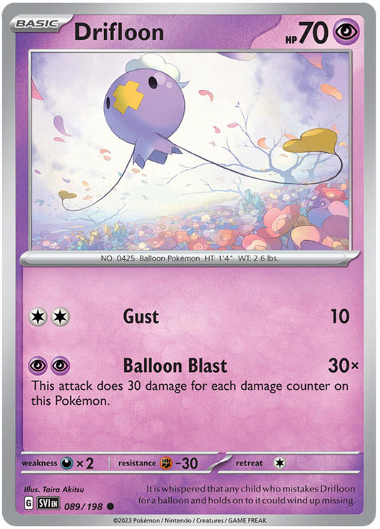 Scarlet and Violet Scarlet & Violet 089  Drifloon
