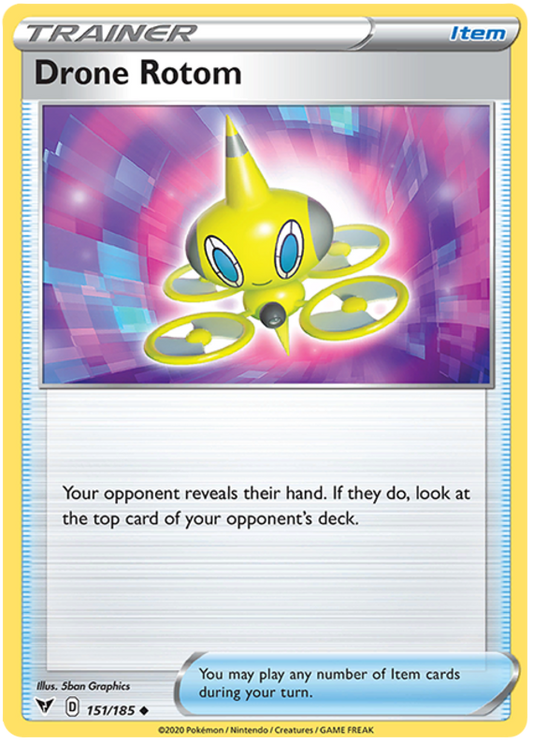 Sword and Shield Vivid Voltage 151  Drone Rotom