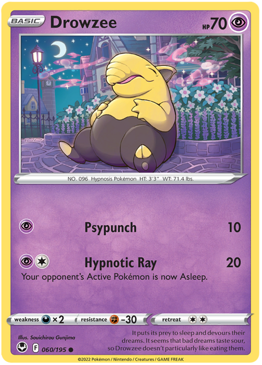 Sword and Shield Silver Tempest 060  Drowzee