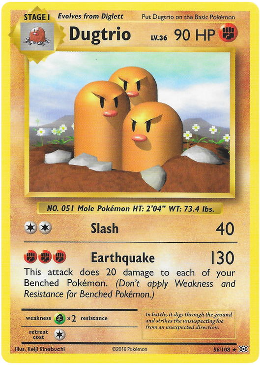 XY Evolutions 056  Dugtrio