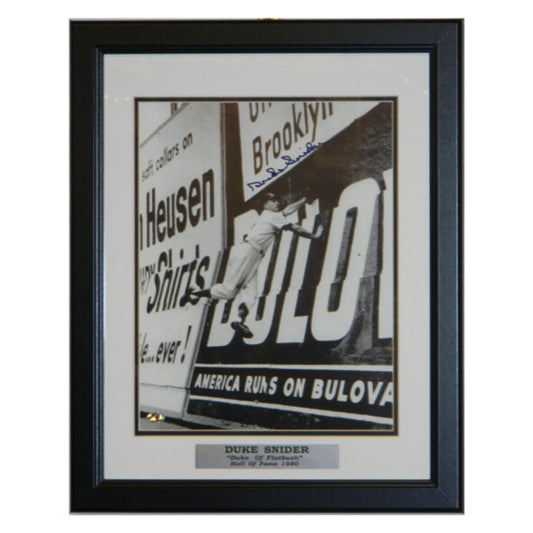 Duke Snider Autographed 11x14 Framed