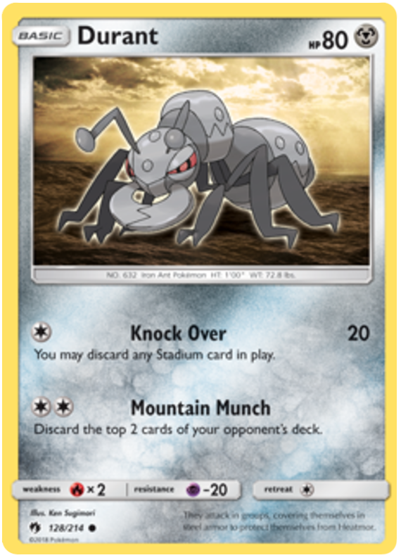 Sun and Moon Lost Thunder 128  Durant
