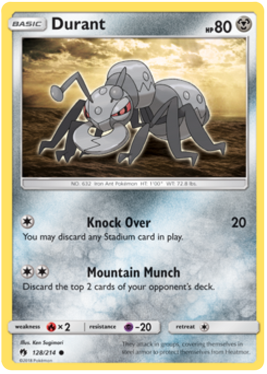 Sun and Moon Lost Thunder 128  Durant