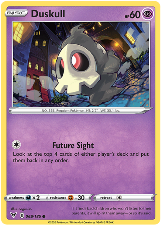 Sword and Shield Vivid Voltage 069  Duskull
