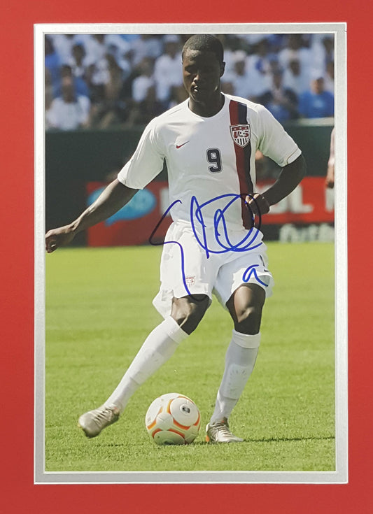 Eddie Johnson Signed Autographed 8x10 Matted Team USA