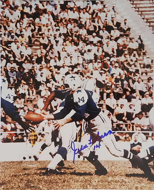 Eddie LeBaron Signed Autographed 8x10