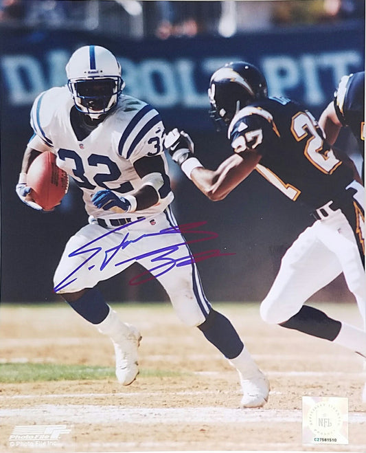 Edgerrin James  Signed Autographed 8x10