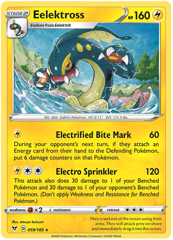 Sword and Shield Vivid Voltage 059  Eelektross