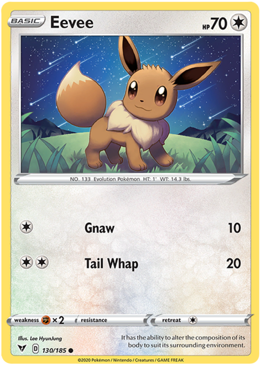 Sword and Shield Vivid Voltage 130  Eevee