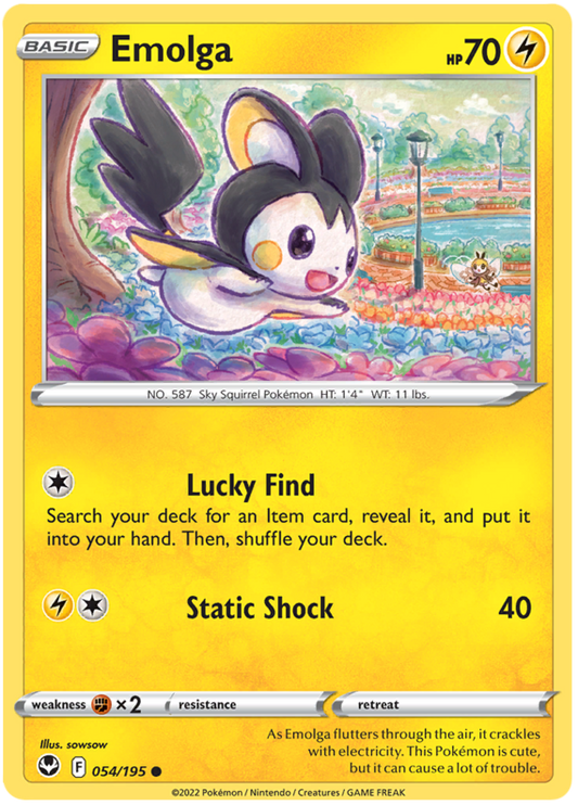 Sword and Shield Silver Tempest 054  Emolga