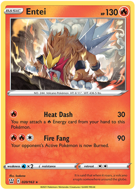 Sword and Shield Battle Styles 020  Entei