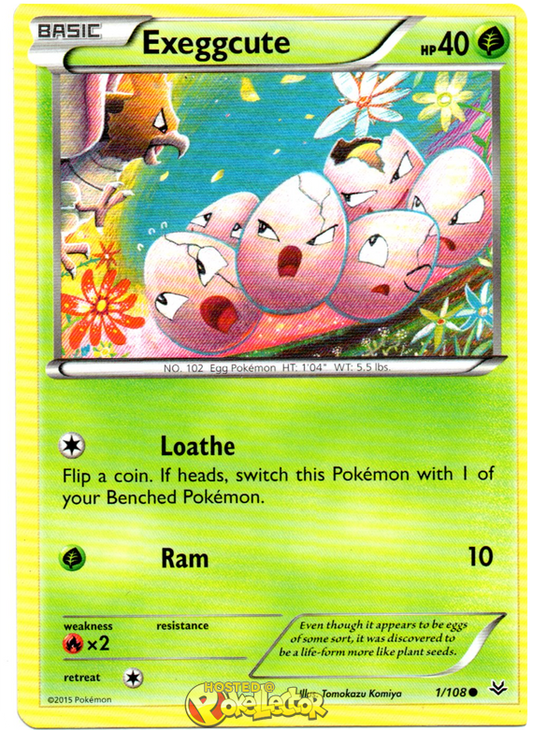 XY Roaring Skies 001  Exeggcute