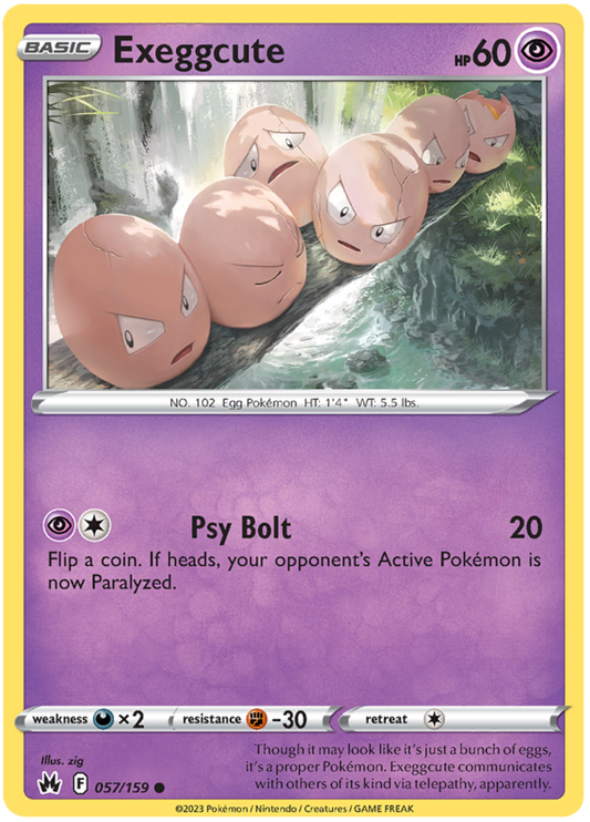 Sword and Shield Crown Zenith #57 Exeggcute