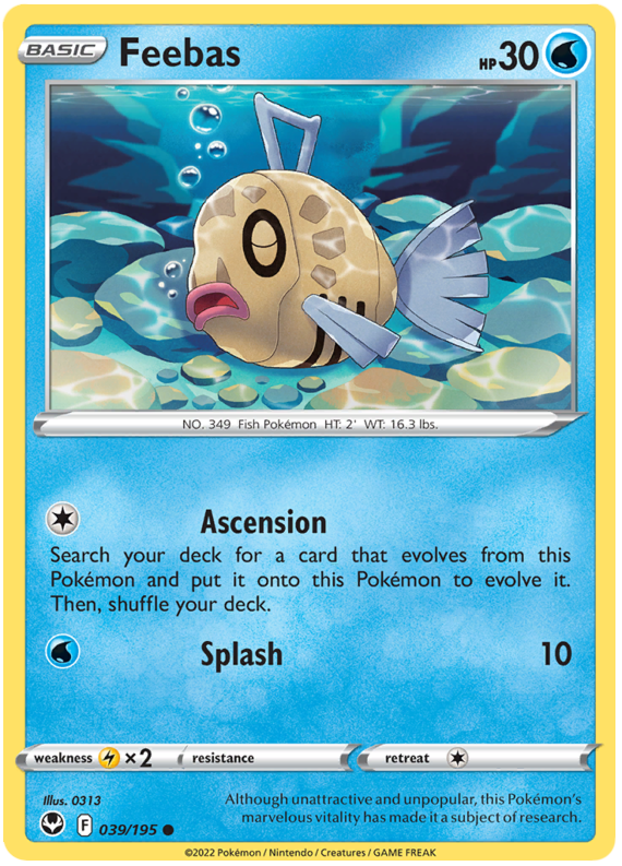 Sword and Shield Silver Tempest 039  Feebas