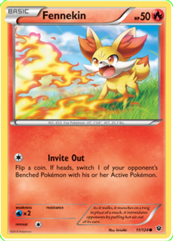 XY Fates Collide 011  Fennekin