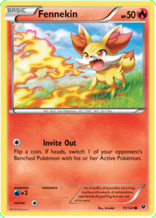 XY Fates Collide 011  Fennekin