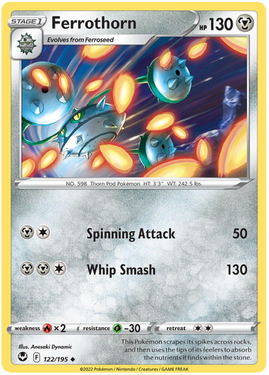 Sword and Shield Silver Tempest 122  Ferrothorn