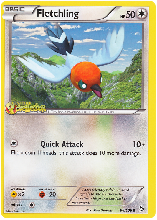 XY XY Flashfire 086  Fletchling