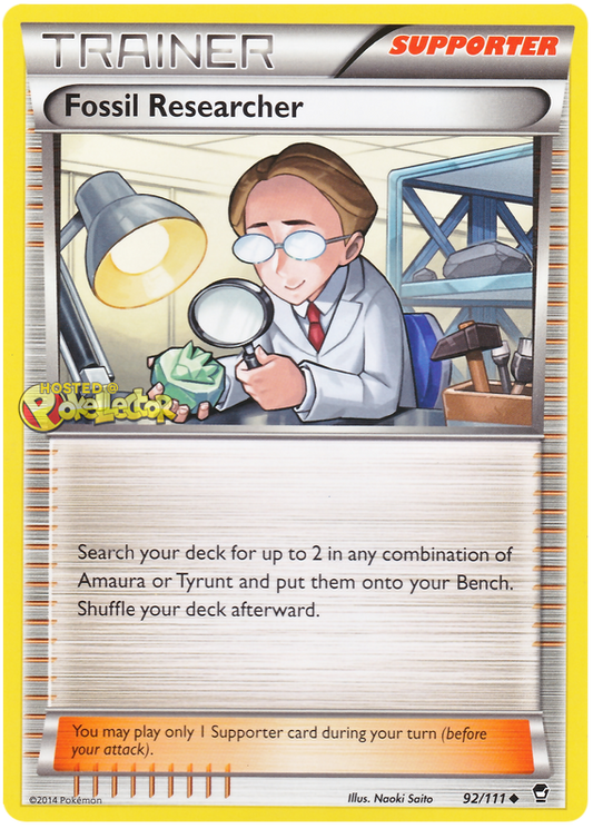XY Furious Fists 092  Fossil Researcher