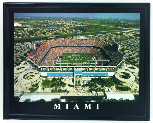 Miami Dolphins 'Pro Player Stadium' 8"x10" Poster Print - Framed