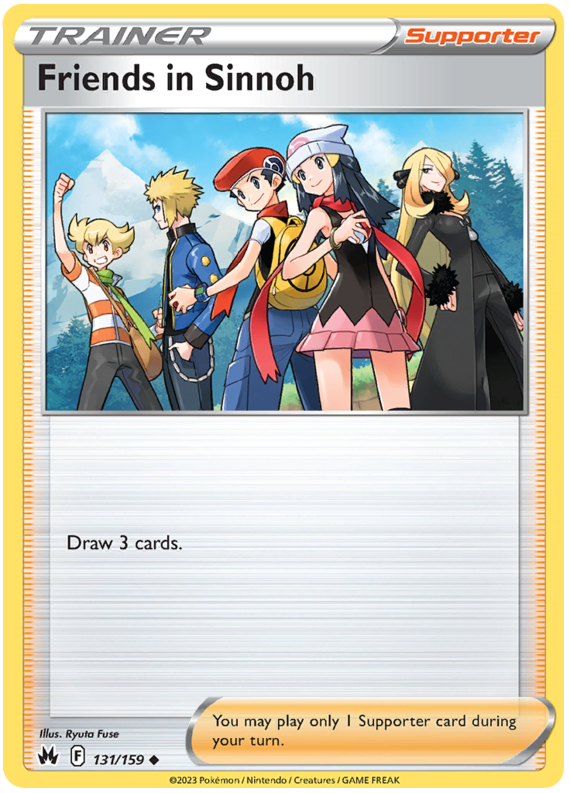 Sword and Shield Crown Zenith #131 Friends in Sinnoh