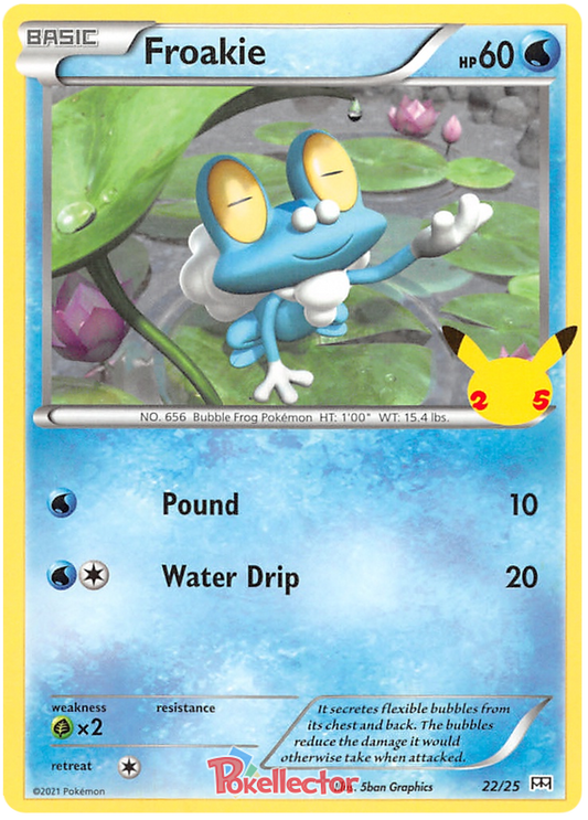 Sword and Shield McDonald's 25th Anniversary 22  Froakie