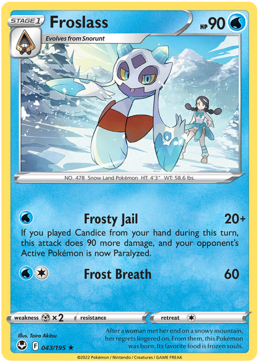 Sword and Shield Silver Tempest 043  Froslass