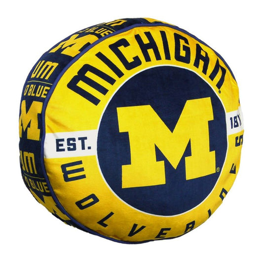 Michigan Wolverines 15" Cloud Pillow - walk-of-famesports
