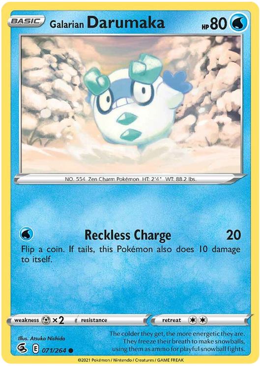 Sword and Shield Fusion Strike 071  Galarian Darumaka