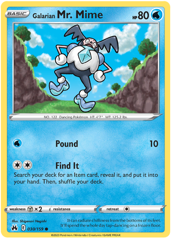 Sword and Shield Crown Zenith #30 Galarian Mr. Mime