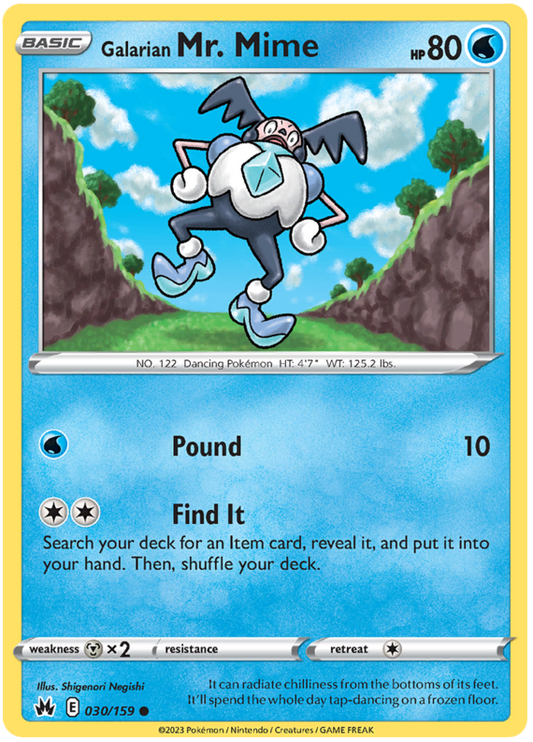 Sword and Shield Crown Zenith #30 Galarian Mr. Mime