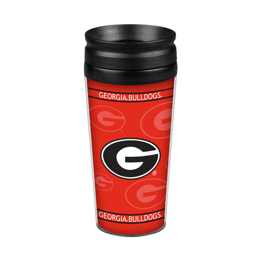 Georgia Bulldogs 14oz Full Wrap Travel Tumbler