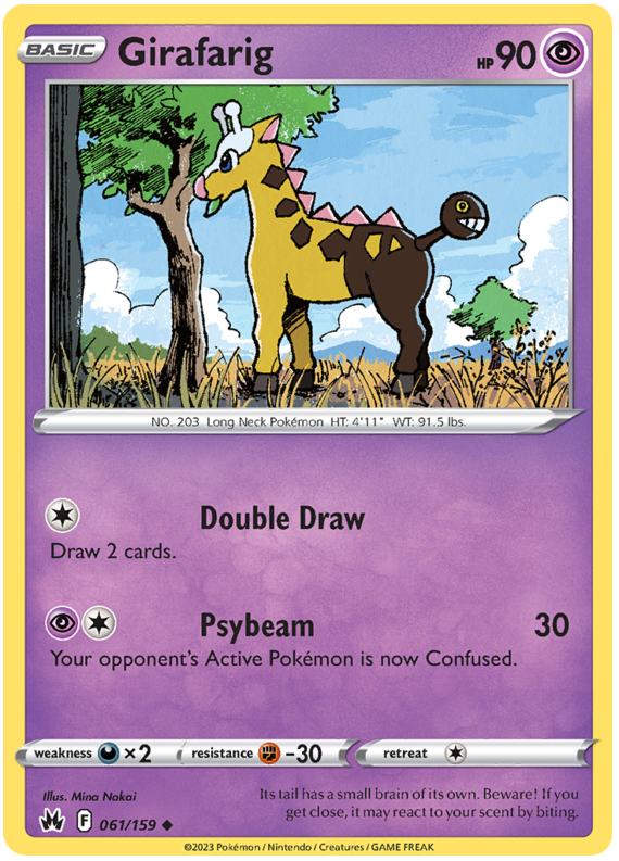 Sword and Shield Crown Zenith #61 Girafarig