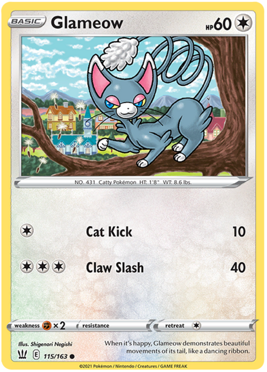 Sword and Shield Battle Styles 115  Glameow