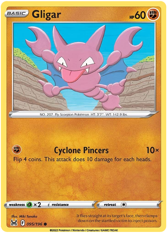 Sword and Shield Lost Origin 095  Gligar