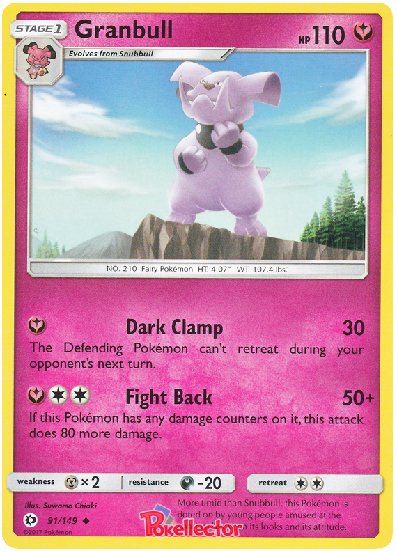 Sun and Moon Sun & Moon 091  Granbull