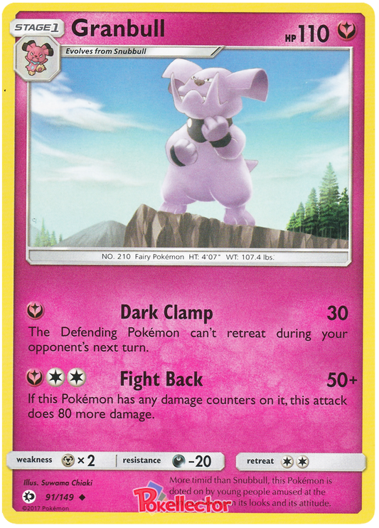 Sun and Moon Sun & Moon 091  Granbull