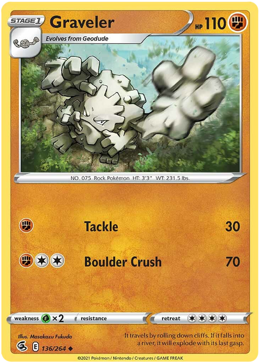 Sword and Shield Fusion Strike 136  Graveler
