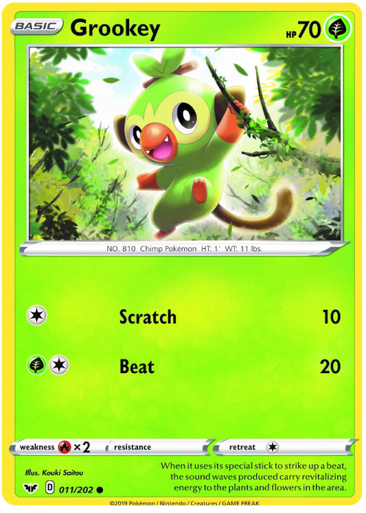 Sword and Shield Sword & Shield 011  Grookey