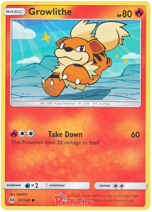 Sun and Moon Sun & Moon 021  Growlithe