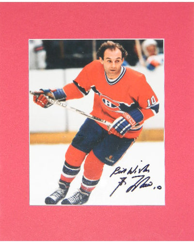 Guy Lafleur Signed Autographed 8x10 Matted