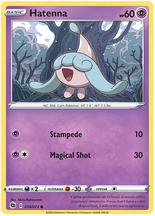 Sword and Shield Champion's Path 18  Hatenna