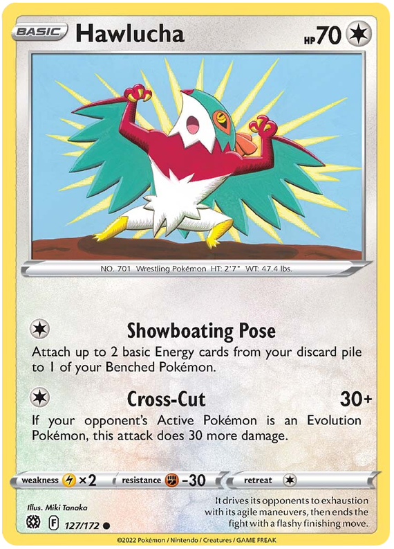 Sword and Shield Brilliant Stars 127 Hawlucha