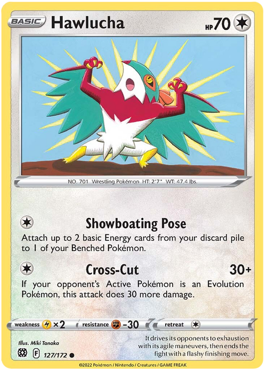 Sword and Shield Brilliant Stars 127 Hawlucha